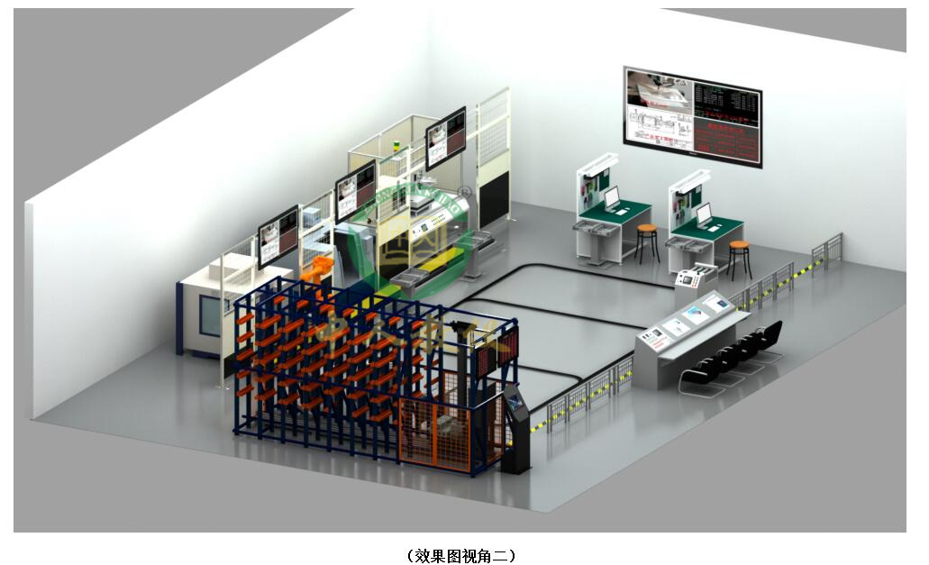 智慧工厂生产线实训系统,MES、WMS、ERP柔性制造实训系统2